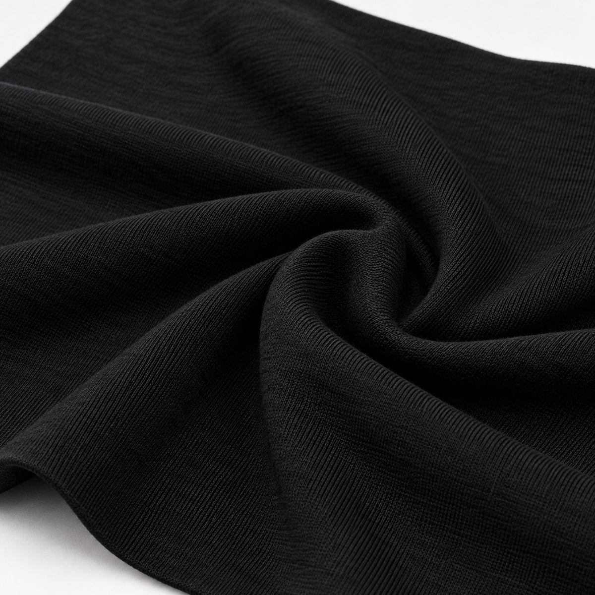 Polera Algodón Colombiano Liso Negra