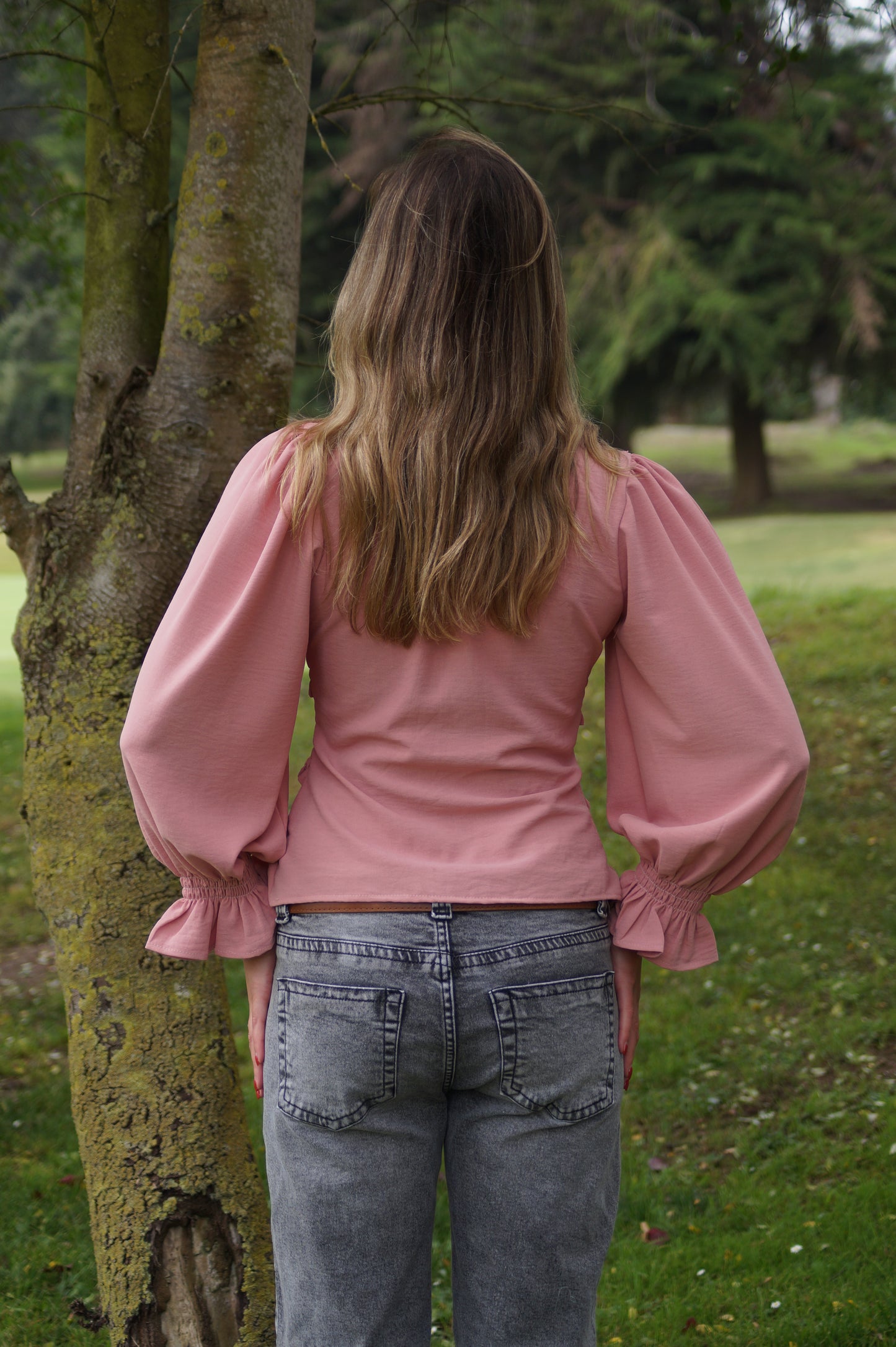 Blusa Española Rosada