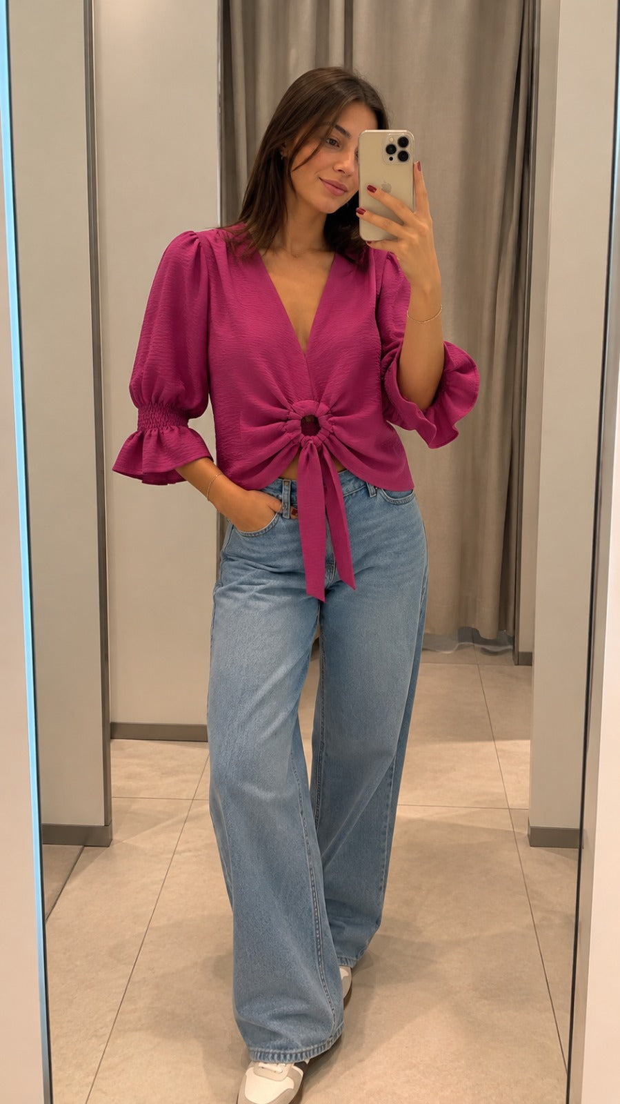 Blusa Argoya Burdeo
