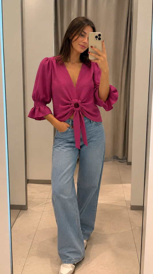 Blusa Argoya Burdeo